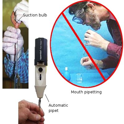 you should pipette by mouth:|ins and outs pipette.